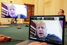 Boris Johnson chairs the morning Covid-19 Meeting