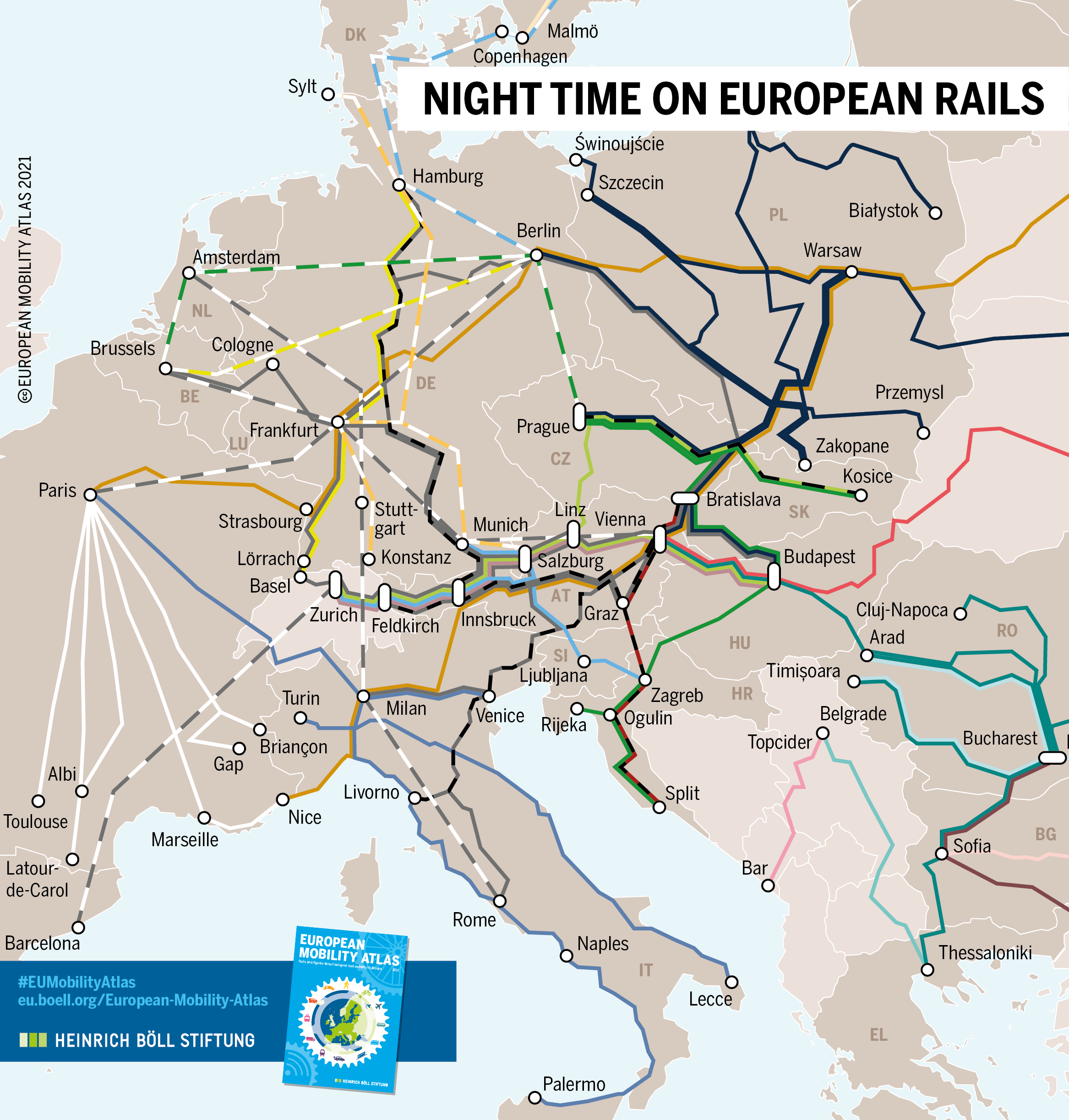 Night Time on European Rails: The rise of night trains in Europe, Heinrich  Böll Stiftung