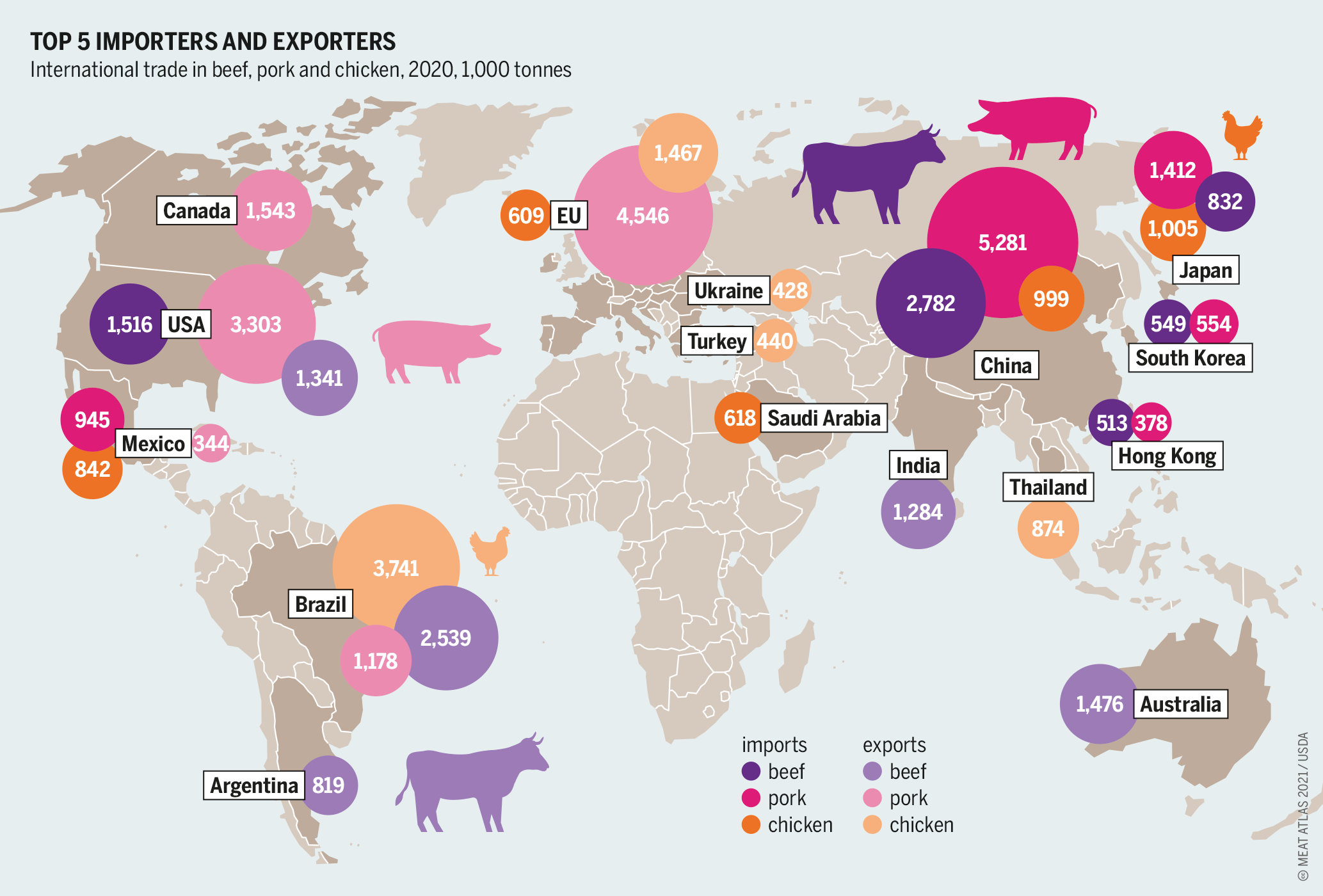 Pork Consumption In The World Map World History vrogue.co