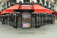 Closed cafe in Paris - March 2020