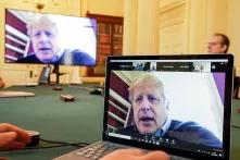 Boris Johnson chairs the morning Covid-19 Meeting