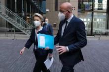 Ursula von der Leyen and Charles Michel in Brussels