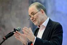 Oxford University professor Timothy Garton Ash speaks during the Aspen Annual Conference 2023 in Prague, Czechia.