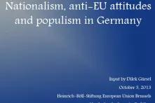 Nationalism, anti-EU attitudes and populism in Germany