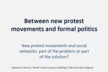 New protest movements and social networks
