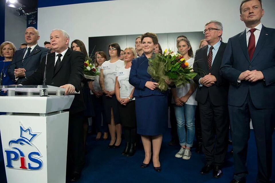 Election night of the party Prawo i Sprawiedliwość