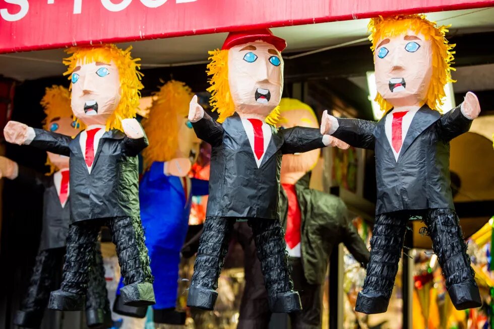 Donald Trump Pinatas in a shop in the USA